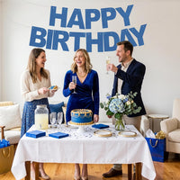 BEISHIDA 116 PCS A-Z DIY Letter Custom Banner Birthday Party Decor – Fun for Kids & Family - Matte Blue - image 4