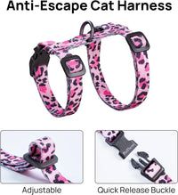 Adjustable Cat Harness and Leash Set Escape Proof – Essentials for Cats - Yellow & Pink, Adjustable - image 4