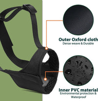 Soft Fabric Dog Muzzle for Pitbull Rottweiler Anti Fierce Biting – Essentials for Dogs - Black / M [Snout Cir: 8.5"-9.5"] - image 2