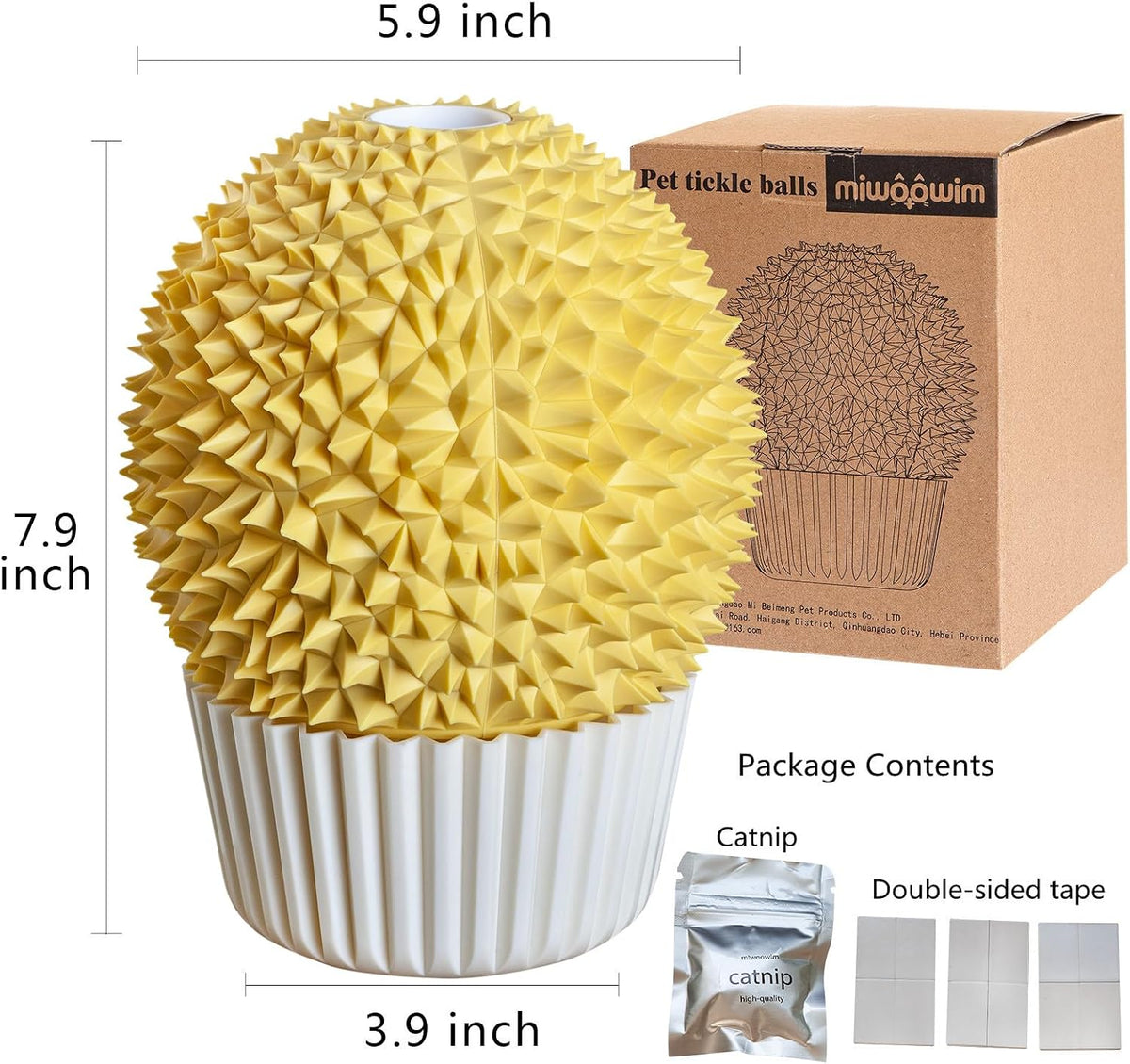 Cat Face Scratcher Wall Corner Massage Comb, Self Grooming Brush – Essentials for Cats - yellow - image 3