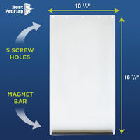 Best Pet Flap Large Replacement Dog Door Non PVC Flap Fits PetSafe - Large 10 1/8" x 16 7/8" - image 4
