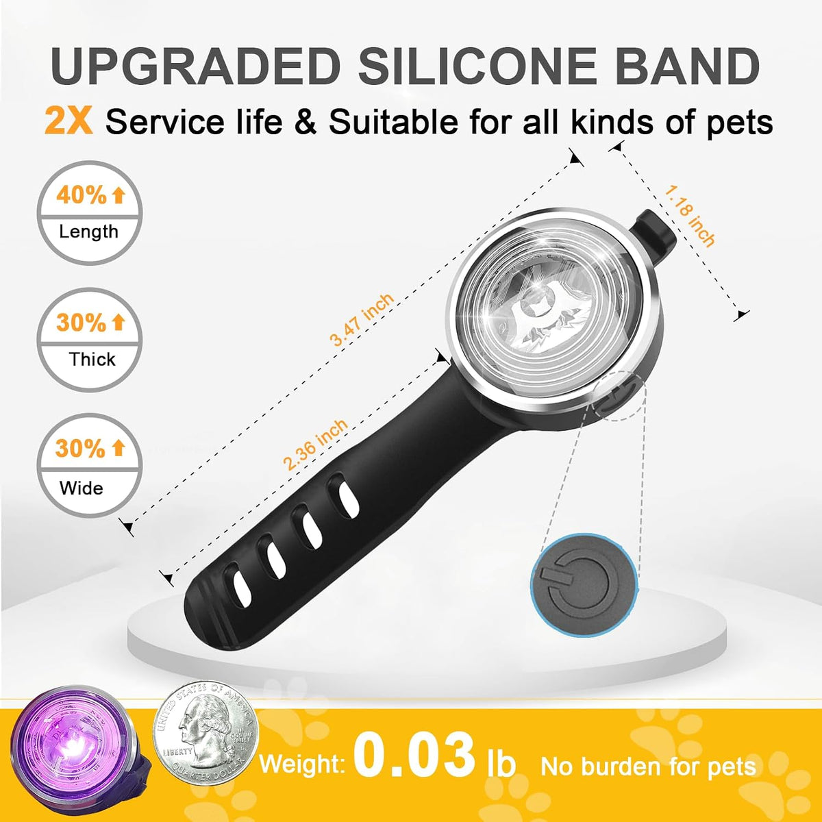 2-Pack Dog Lights for Night Walking - 2 - image 4
