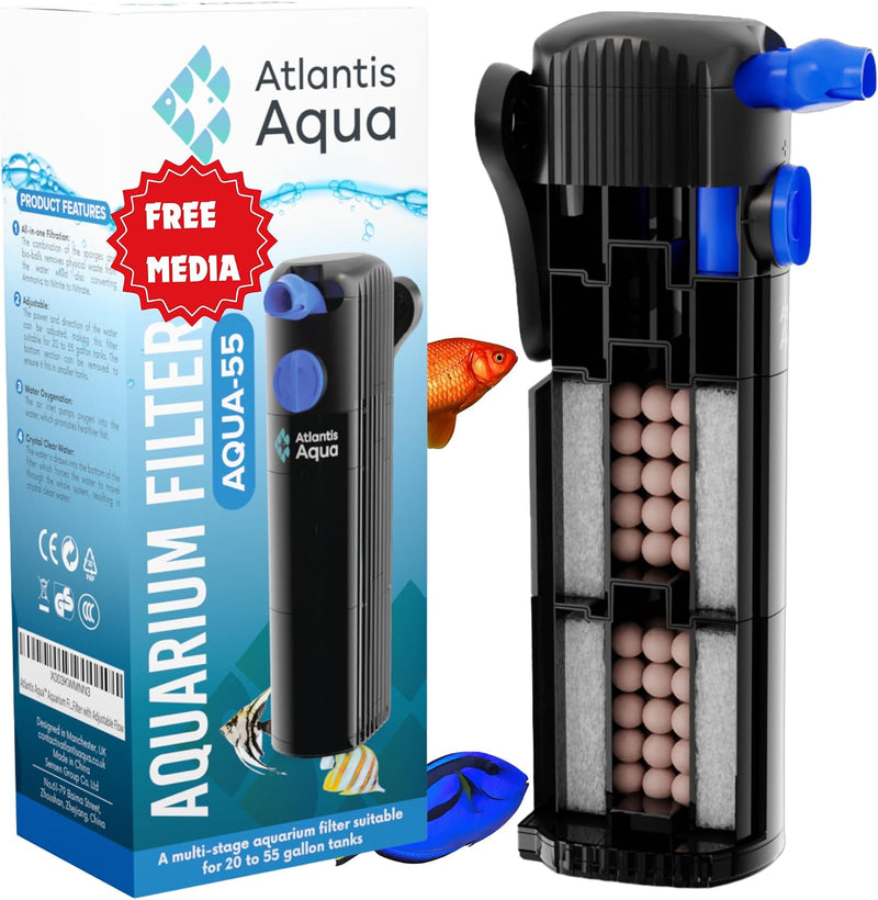 55 Gallon Fish Tank Filter to 100 Gallon Fish Tank Filter - 20 to 55 Gallons