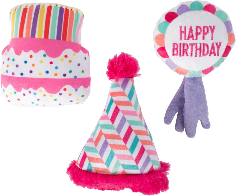Fringe Studio Plush Dog Toy, I Pawty, You Pawty - Woof Woof