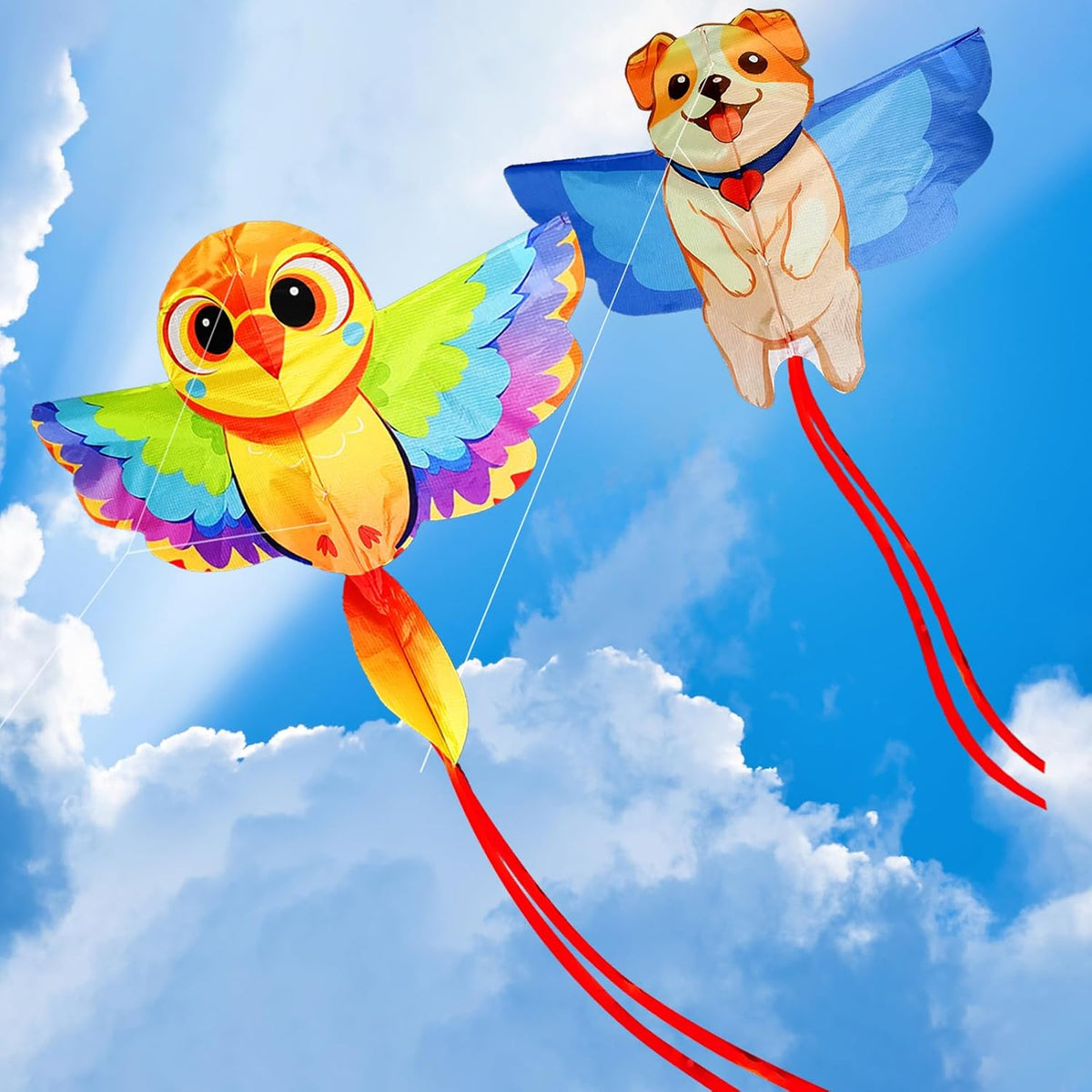 HENGDA KITE cartoon bee kite with yellow body, light wings and long tail - view 7