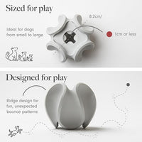LAY LO Treat Dispensing Dog Toy – Natural Rubber Topple Toy for Chewing, Enrichment & Mental Stimulation | Dog Treat Dispenser Puzzle | Dishwasher Safe | Includes Live Trainer Support