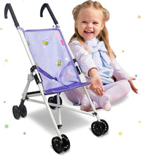 Anivia Stroller Toy Collection Doll Stroller Baby Doll Accessories - DB102 purple