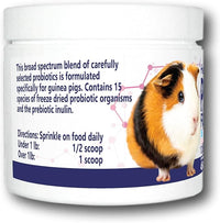 HealthyGut Probiotics for Guinea Pigs Dietary Supplement, All-Natural Digestive System Formula (120 Servings)