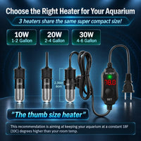 AquaMiracle 5V/2A USB 10W Super Mini Aquarium Heater for Tanks up - ≤ 6 Gal Tanks - image 3