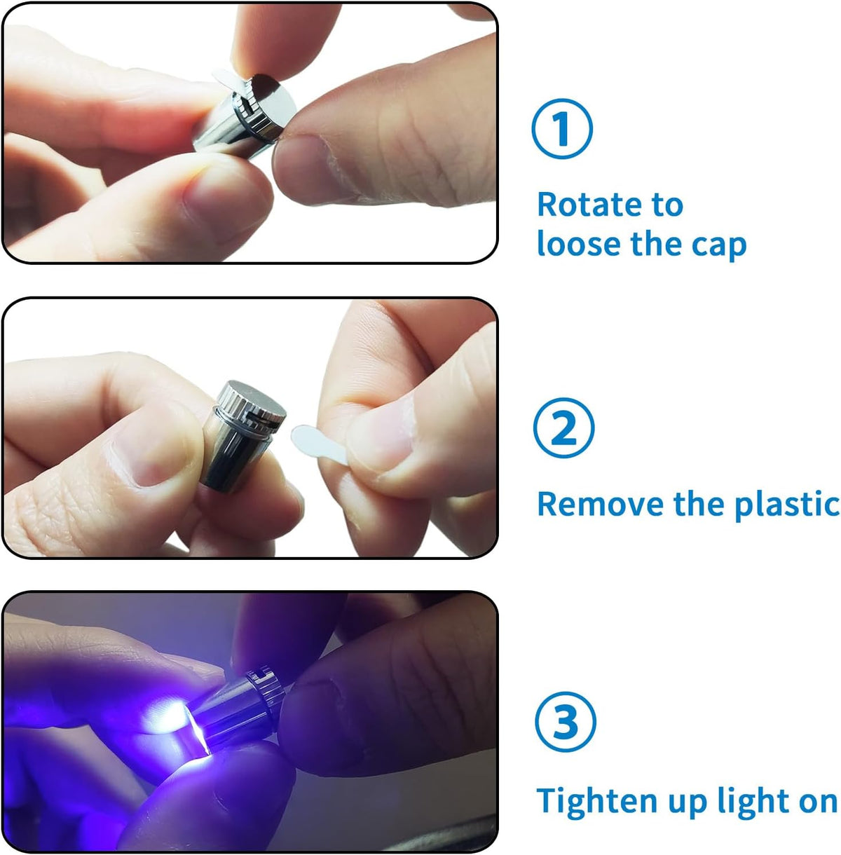 SUZEYAR 10 pcs Miniature Led Lights - Blue - image 2