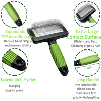Slicker brush for dogs doodle grooming poodle with long soft pin slicker brush perfect for thick fur dogs fluffy,grooming,shedding.goldendoodle