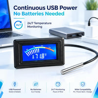 KEYNICE USB Powered Digital Thermometer with Waterproof Probe – Essentials for Fish - image 3