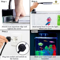 SunGrow 4.8W Aquarium Light for Fish Tank, 24 LEDs, White & Blue – Essentials for Fish - image 4