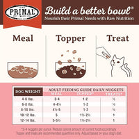 Primal Freeze Dried Raw Cat Food Nuggets Beef & Salmon, Complete & Balanced Meal or Topper, Premium, Healthy, Grain Free, High Protein Raw Cat Food with Probiotics (14 oz)