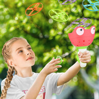 daboot flying disc launcher toy set with two launchers and colorful flying discs - view 8