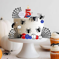 ZSMKJIAYE 25 piece racing cake topper set, red white black with number 3 candle - view 16
