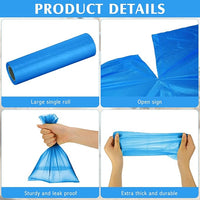 Harloon 6000 Counts Dog Poop Waste Bags 30 Rolls Extra Thick Strong Leak PET Proof Bags Disposable Bulk Universal Doggy Roll Waste Box for Puppy Outdoor Walking Travel(Bule,12 x 8 Inches)