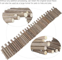 Flexible Wooden Bridge, Hamster Fence & Platforms - 23.6In Accessories