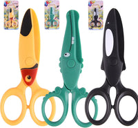 ASTARON Toddler Safety Scissors Crocodile Kids Preschool Training - 3 / Bird Dolphin Crocodile