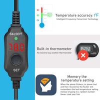 YukiHalu Small Submersible Aquarium Heater - 50 Watts - image 3
