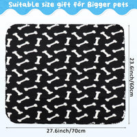 Eccliy 20 Pcs Puppy Blanket Fleece Pet Dog Throw - Mix / 28 x 24 Inch - image 2