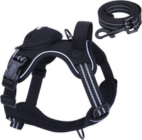 No Pull Dog Harness for Medium Dogs - Black / XL