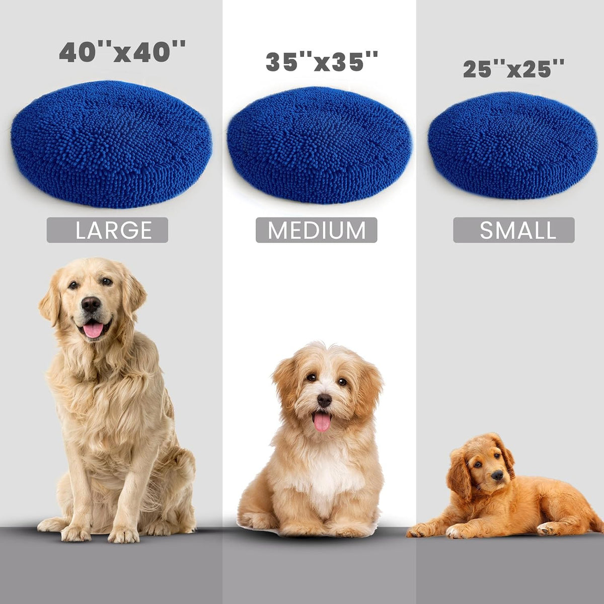 Muddy Mat Cloud K-9 Dog Beds for Small Dogs & Cats - Small (25''X25'') / Navy Blue - image 3