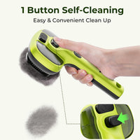 Pecute Self-Cleaning Steam Dog Cat Brush for Heavy Shedding/Long Coats – Essentials for Cats - Green - image 4