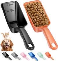 2-Pack Dog Food Scoop 1 Cup - Black and Orange