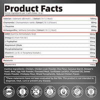 Melatonin for Dogs, Calming Chews with Valerian Root & L-Theanine for Sleep Aid & Emotional Support, Calming Treats for Stress Anxiety Relief, Thunder, Fireworks, Barking, Chicken Flavor, 90Ct