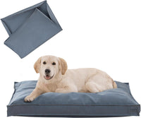 VENESSCO blue-gray waterproof Oxford dog bed cover, 36 x 27 x 3 inch, cover only