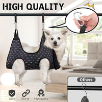 Supet Dog Grooming Hammock for Nail Trimming - XL( Max 85 Lb:Leg space: 11.8"-22.5") / Blackcurrant - image 3