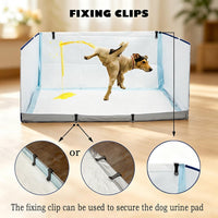 Dog Litter Box with High Walls - Blue star / M-36''Lx23.6''Wx16''H - image 3