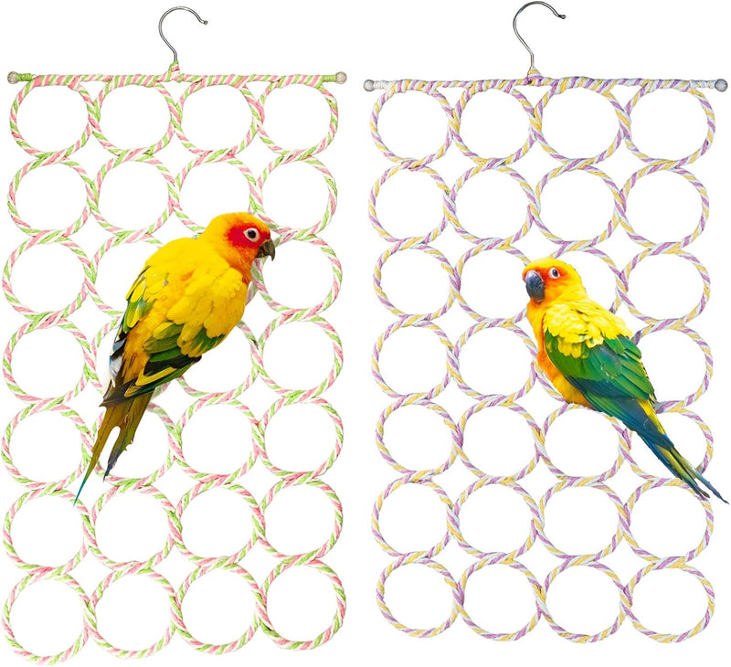 2 Packs Parrot Swing Hanging Toys