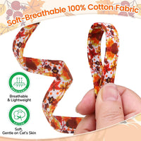 BINGPET Halloween Cat Collar Breakaway - Fall(Orange + Green + Black) - image 3