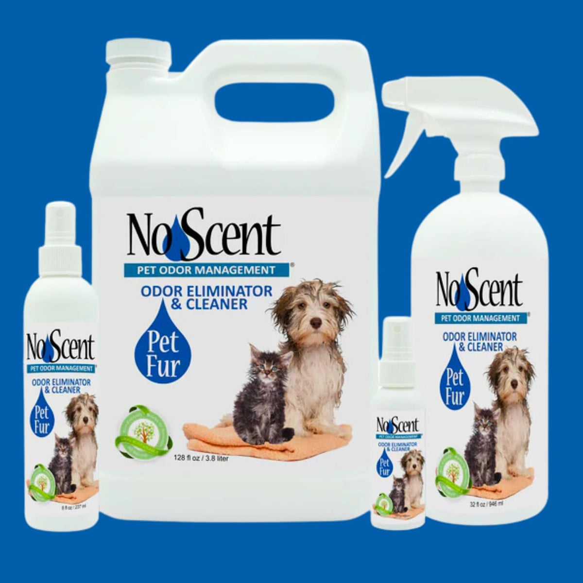 No Scent Pet Fur - Professional Dog & Cat Grooming Odor Eliminator & Coat Cleaner Between Bath - 8 Fl Oz (Pack of 1) - image 2
