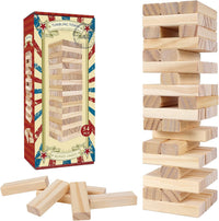 GOTHINK Tumble Tower Game for Kids and Adults - Classical - Color Box