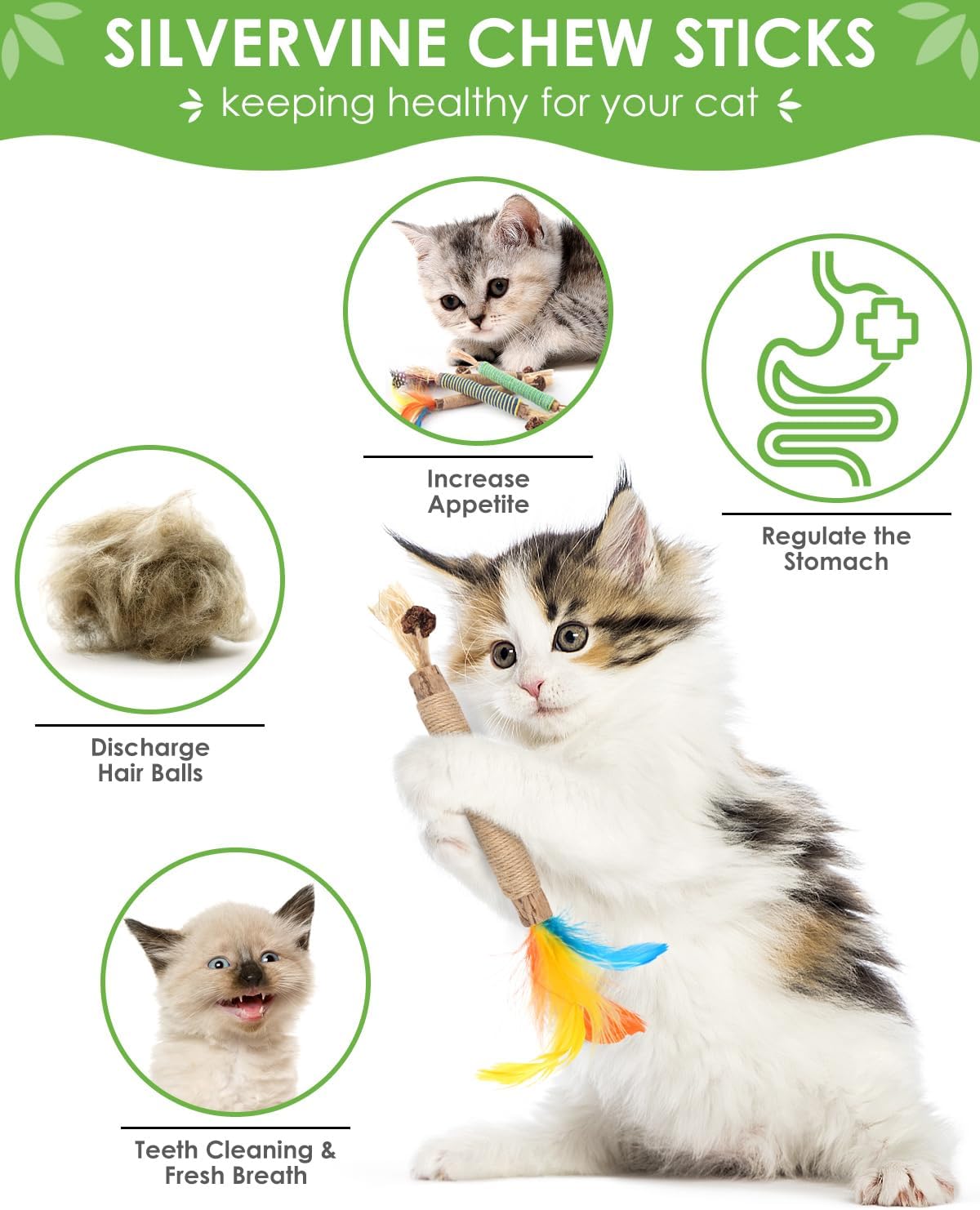 TINDTOP Catnip Chew Toys for Cats - 4 Pack - image 2