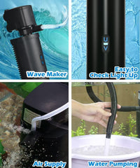 COOSPIDER 400GPH Aquarium Filter with 7W U-V Light for – Essentials for Fish - CTUV-H6F (30-100Gallon) - image 4