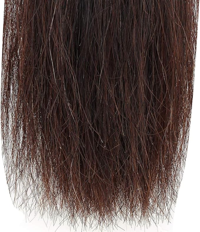 Horse Tail Extensions with Braided Horsehair Loop, Blunt Cut Bottom, 34-36 inches Long and 1 lb Weight (Dark Sorrel)