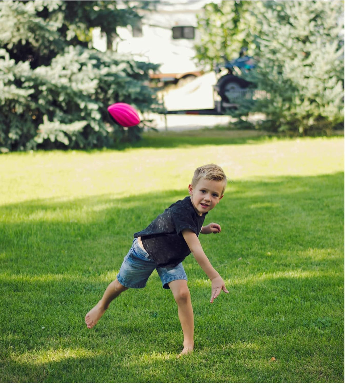 Blu Jay Mini Football 3-Pack - Pink, Orange, Green - image 4