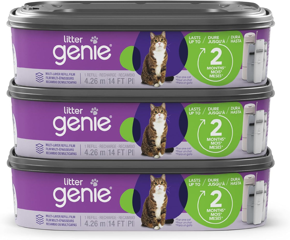 Litter Genie Standard Square Refill Bags - 1 Count (Pack of 3)