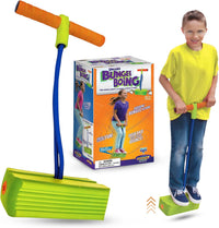 Jumparoo Deluxe Bungee Boing Foam Bouncing Toy, The Squeakiest - Green