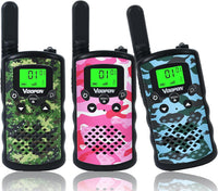 VOOPON green camo walkie talkies for kids with LCD screens - view 4