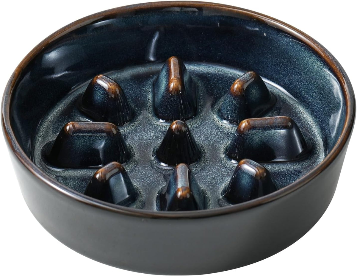 Raised Slow Feeder Dog Bowls, Elevated Dog Bowls Slow Feeder – Essentials for Dogs - 1 x Starry Sky - C / S- 6.1inch / 0.9 Cups