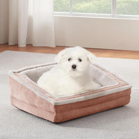 Cat Couch for Pets, Washable Cat Beds for Indoor Cats - Pink / 26"L x 20"W x 9"Th