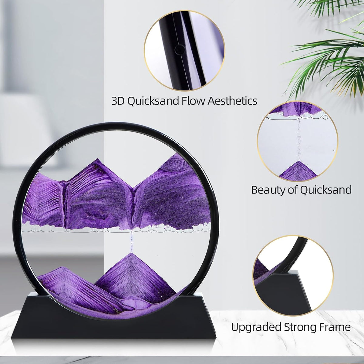 Moving Sand Art Liquid Motion - 12 inch / Purple - image 3