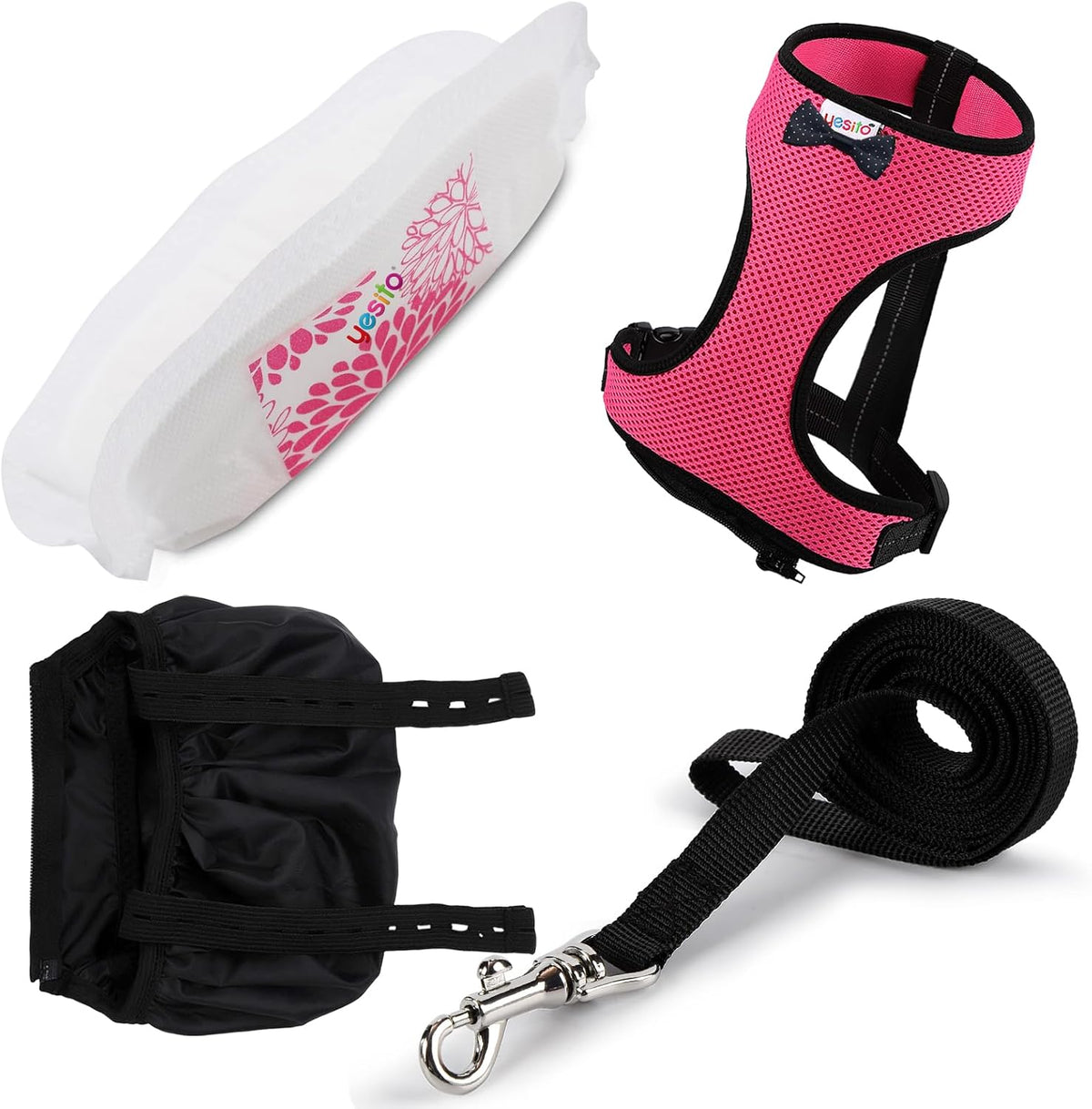 Adjustable Chicken Harness Diaper - Small / Pink