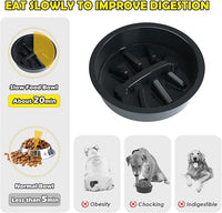 Elevated Dog Bowls, Height Adjustable Raised Dog Bowl Stand (4.5'' to 12''), Organizer Bowl Holder for Large Medium Dogs
