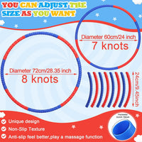 Vinsot snap together plastic hoops for kids in multicolor detachable sections - view 4